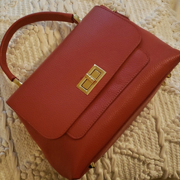 Red handbag